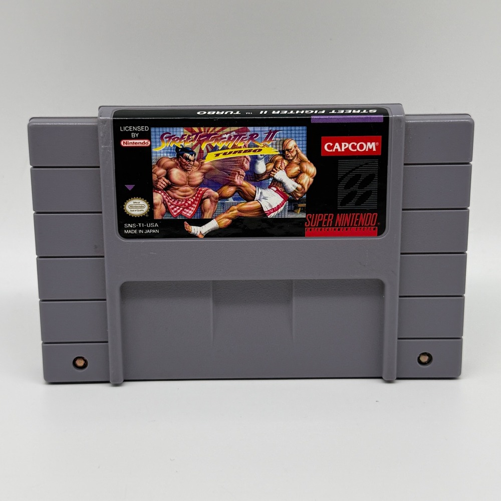 Street Fighter II Turbo SNES Nintendo Game SNS-TI-USA Capcom TESTED WORKING